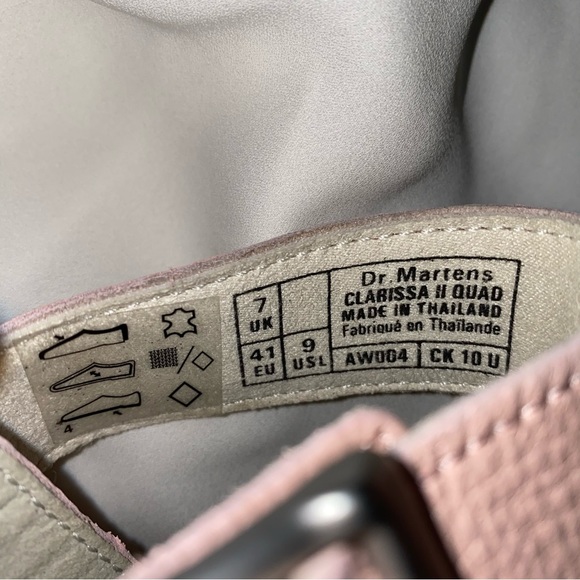 Pearl Pink Doc Marten Pisa Clarissa II Platform Pink Salt Metallic - Picture 13 of 15